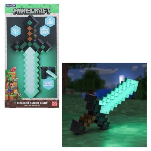 PALADONE – MINECRAFT – Diamond Sword Light Lampada Spada di Diamante cm –  (In box cm)…x6